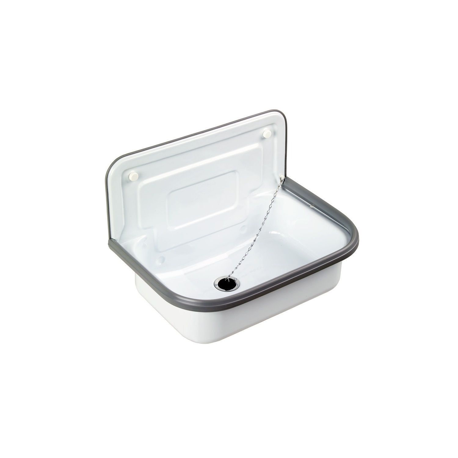 Van Marcke Uitstortgootsteen - Staal - Wit - 8717973487142