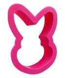 0255133 DECORA 0255133 Uitsteekvorm haas van kunststof, fuchsia, 8,5 x 6 x 2 cm