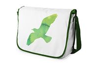 Bonamaison Digitaal bedrukte Messenger schooltas met kaki riem voor studenten, crossbody tas, koerierstas, schoudertas voor kinderen, meisjes, jongens, maat: 29x36 cm
