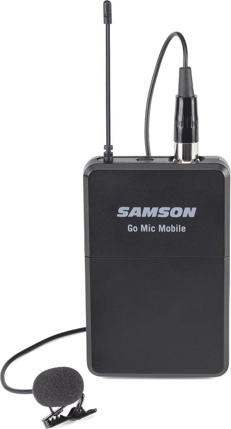 Samson Go Mic Mobile Beltpack Transmitter + LM8 Lavalier Microphone