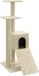 vidaXL Arbre à chat avec poteaux à gratter en sisal 92 cm crème