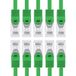 1aTTack.de CAT7 LAN Netwerkkabel 10x 2m RJ45 10Gbps S/FTP - Groen