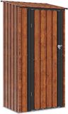 vidaXL Tuinhuisjes Bruin Metaal 103 x 74 x 200 cm