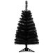 3ft zwarte kunstmatige kerstboom, tafelblad kerstboom met PVC standaard basis voor Kerstmis Halloween Home Office Vakantie Decoratie