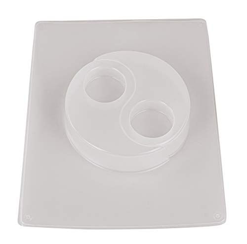 RAYHER Gietvorm: Theelichthouder Yin Yang, 2 motieven, 12x8 cm, wit, 3672900