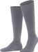 FALKE Ultra Energizing met sterke compressie katoen kniekousen heren grijs - maat 41-42