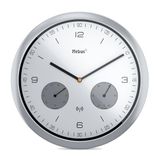 Mebus 52827 silber Funk-Wanduhr