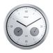 Mebus 52827 silber Funk-Wanduhr