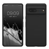kwmobile telefoonhoesje compatibel met Google Pixel 7 hoesje - Zachte case voor smartphone - Back cover in mat zwart