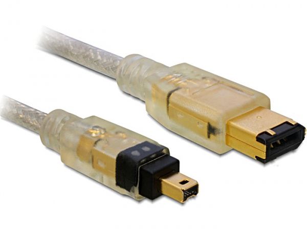DeLOCK FireWire A/A Kabel - 1.0m - Grijs