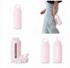 Muuki Aeromoov Motiverende glazen waterfles 720 ml met tijdmarkeringen - Roze