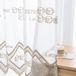 Merkloos Rideau Bistroramen Gordijn avec motifs de café - Transparent, idéal pour la cuisine