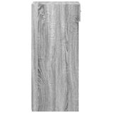 vidaXL Dressoir 45x42,5x93 cm Bewerkt Hout Grijs Sonoma Eikenkleurig