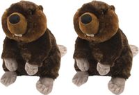 Wild Republic Knuffel Bever - Pluche - 30 cm - Bruin