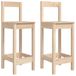 VidaXL Barstoelen 2 st 40x41,5x112 cm massief grenenhout