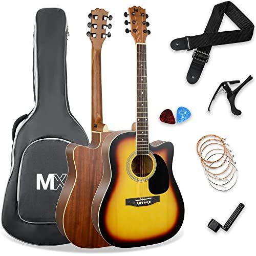MX by 3rd Avenue Performance Series 4/4 Acoustic Guitar Pack - Sunburst