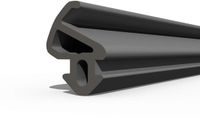 DQ-PP S-900 LB raamafdichting, Zwart, 10 meter, PVC-raam, Rubber afdichting