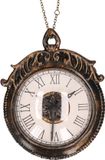 Merkloos / Sans marque Kaemingk B.V. 1x Kersthangers figuurtjes klok van messing 13 cm - Klokken thema kerstboomhangers