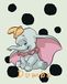 Disney muurschildering van Komar | Dumbo Dots | kinderkamer, babykamer, decoratie, kunstdruk | grootte 40x50cm (breedte x hoogte) | zonder lijst | WB026-40x50