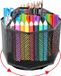 Merkloos Porte-stylo rotatif 360 degrés rotatif bureau Porte-stylo en maille Organiseur de bureau avec 5 compartiments Porte-stylo Organiseur de papeterie rotatif Conteneur de tri de stylos Noir Métal