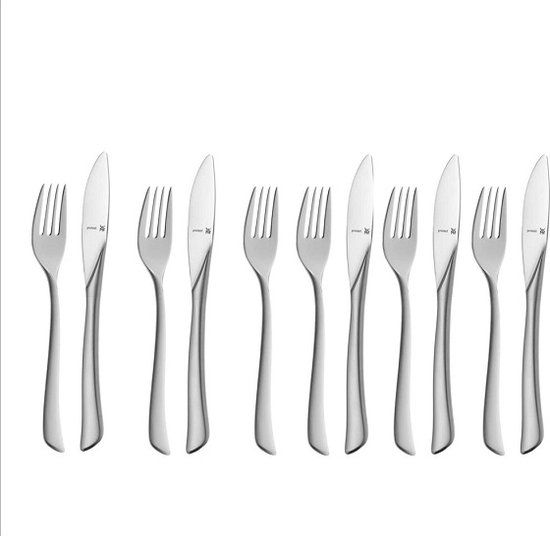 WMF Virginia 12-dlg Ontbijtset - 18/10 Chroomstaal - Zilver