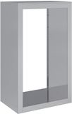 vidaXL Haardhoutrek 60x40x100 cm gegalvaniseerd staal