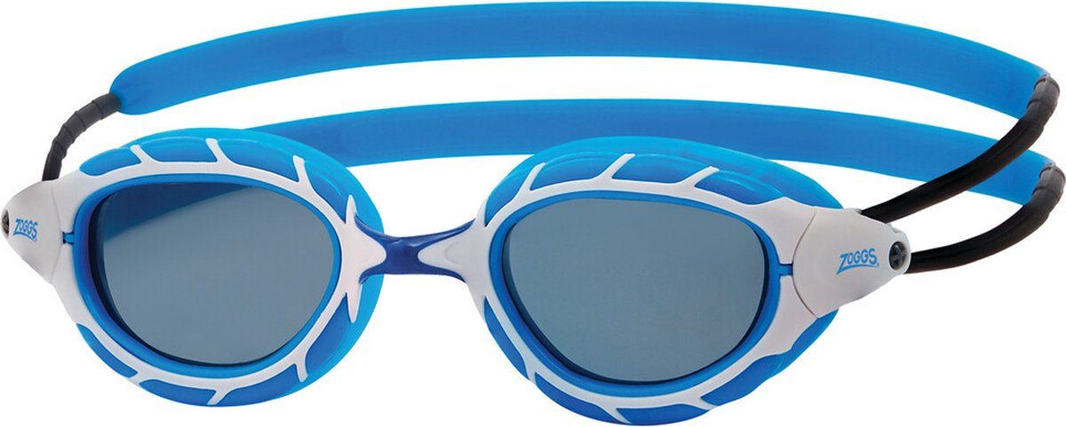 Zoggs Predator Zwembril Blue White Tint Smoke Small Fit