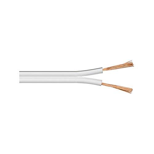 Goobay Luidsprekerkabel CCA 2 x 1,5mm2 - Wit - 100 meter