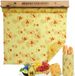 Lingettes à la cire d'abeille, papier ciré biologique, lingettes à la cire d'abeille réutilisables, coton à la cire d'abeille, film alimentaire sans déchets pour la conservation, cire d'abeille DIY 35x100cm