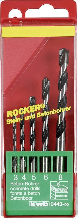 KWB Rocker Betonborenset - 5-delig