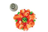 Silikomart Mini Decor Tube 06 – spuitpistool van roestvrij staal