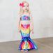 Fin Fun queue de sirène pour enfants taille 5 - Rainbow Reef set avec monopalme