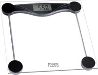 Teesa TSA0801 Digitale badkamerweegschaal met groot lcd-display, 180 kg