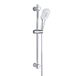 JOHO Douchestang Chroom 70 cm in RVS Doucheset Douchekolom met en Verstelbare Bevestigingsbeugel Zonder Kraan 3 Straal Handdouche (HB1210CP)