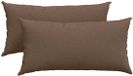 vidaXL Zitkussens 2 stuks Stof Bruin 80 x 40 cm