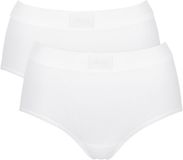 Sloggi Maxislip Double Comfort Maxi Dames Wit Katoen/Elastaan Maat M (2 Stuks)