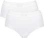 Sloggi Maxislip Double Comfort Maxi Dames Wit Katoen/Elastaan Maat M (2 Stuks)