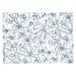 Icecat Set de table, coton bio GOTS, fleur bleue, 35 x 50 cm