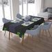 Bonamaison Tafelkleed, Anti-Mold, Sneldrogend, Waterdicht, 100% Polyester Tafellaken, Neon groene rook, 140 x 200 Cm