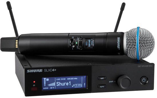 Shure SLXD24+ /B58-K55 draadloos handheld systeem met Beta 58A (606-694 MHz)