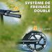 AIYAPLAY Trottinette enfant - PP - 73x36x89cm - Noir