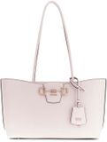 GUESS Janie Logo Girlfriend Carryall Schoudertas Stone crème