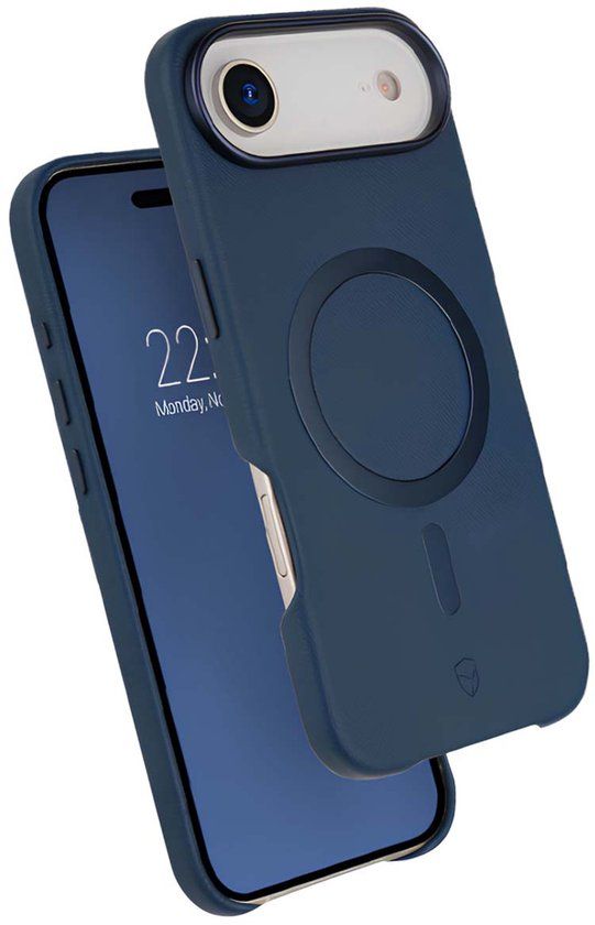Force Case, Hoesje geschikt voor iPhone Air - Platinium Series MagSafe & Ultra-Versterkt, Blauw