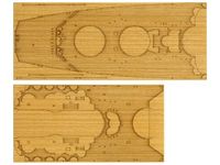 Tamiya 300012645-1:350 WWII Yamato houten deck decor, modelbouwaccessoires, medium, bruin