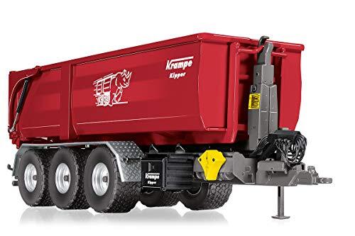 WIKING 077826 Krampe Kipper THL 30 L met afzetcontainer Big Body 750, model, 1:32, metaal/kunststof, vanaf 14 jaar, vele functies, bestuurbare assen, achterklep kan open