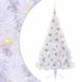 vidaXL Kunstkerstboom met 150 LED Wit 150 cm PVC en Staal