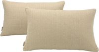 Alexandra House Living Kussenhoes Beige 30 x 50 cm 2 Stuks