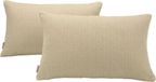 Alexandra House Living Kussenhoes Beige 30 x 50 cm 2 Stuks