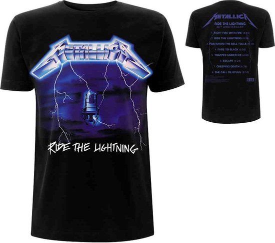 Metallica Ride The Lightning Heren T-shirt - zwart - XXL