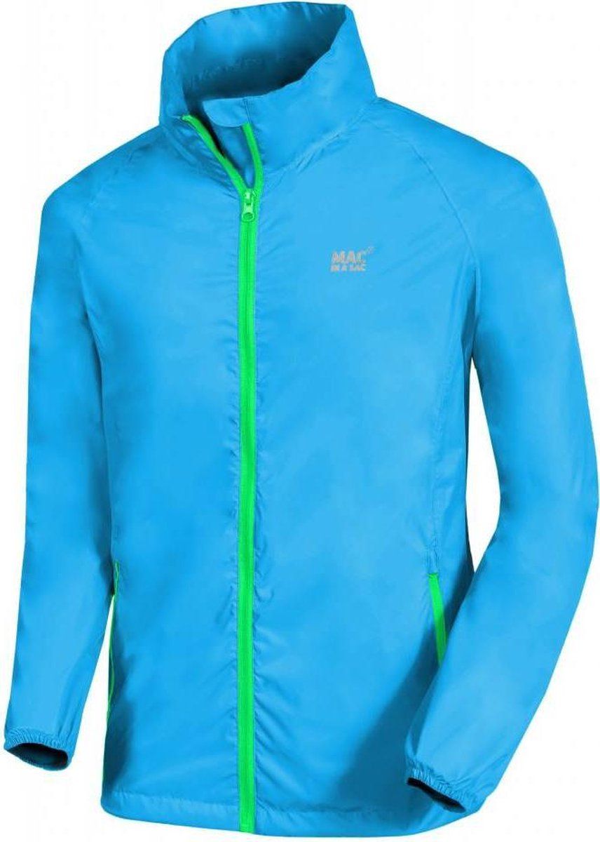 Mac in a Sac Origin 2 Regenjas Unisex - Neon Blauw - Maat XL